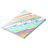 Zig Zag Line Colors   Notitieblok (Gedraaid)