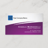 Zig Zag Paarse Visitekaartje (Voorkant)