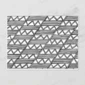 Zig Zag Pattern Briefkaart (Voorkant)