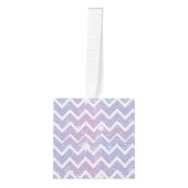Zig Zag Pattern Kubus Ornament (Voorkant)