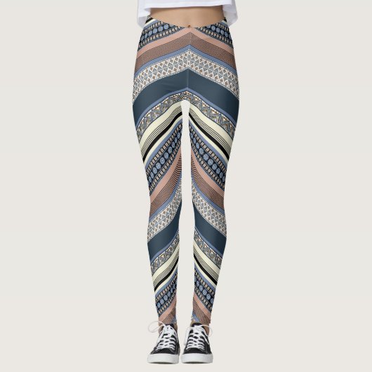 Zig Zag Pattern Leggings (Voorkant)