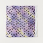 Zig Zag Pattern, Paars Wandkleed (Voorkant (horizontaal))