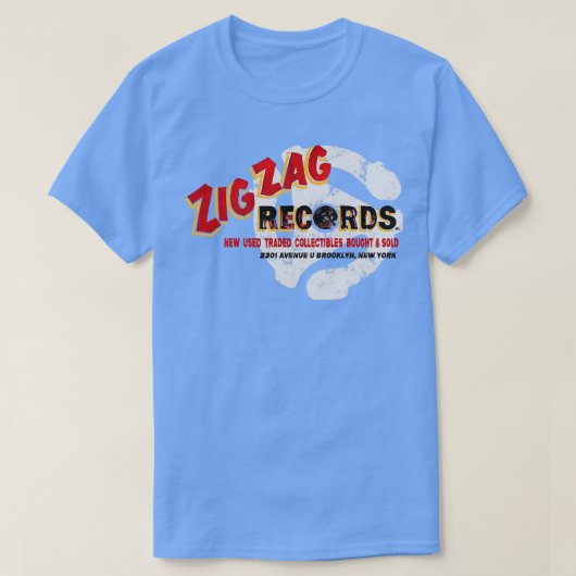 Zig Zag Records T-shirt (Design voorkant)