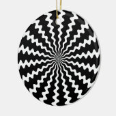 Zig Zag Spiral Disk Ornament (Links)