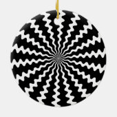 Zig Zag Spiral Disk Ornament (Achterkant)