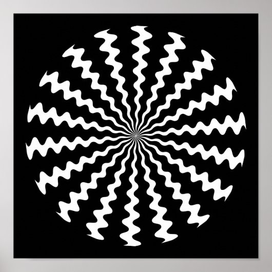 Zig Zag Spiral Poster (Voorkant)
