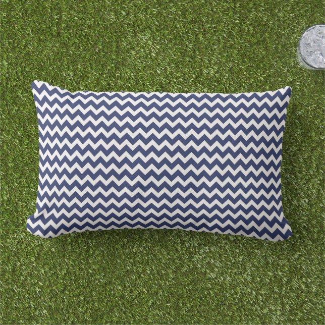 Zig Zag Strepen Buitenkussen (Gras)