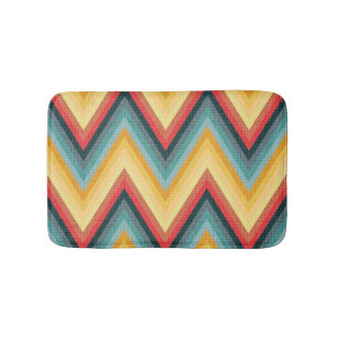 Zig Zag Striped Background 2 Badmat