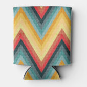 Zig Zag Striped Background 2 Blikjeskoeler (Voorkant)