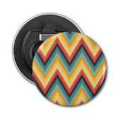 Zig Zag Striped Background 2 Button Flesopener (Voorkant)
