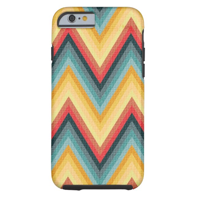 Zig Zag Striped Background 2 Case-Mate iPhone Case (Achterkant)
