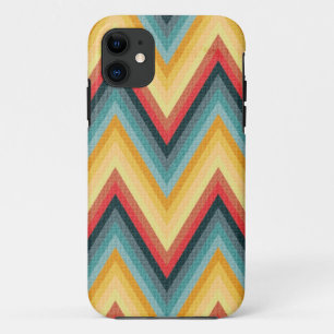 Zig Zag Striped Background 2 iPhone 11 Hoesje