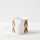 Zig Zag Striped Background 2 Espresso Kop (Achterkant)