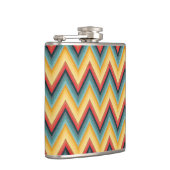 Zig Zag Striped Background 2 Heupfles (Rechts)