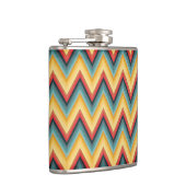 Zig Zag Striped Background 2 Heupfles (Rechts)