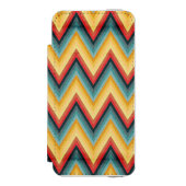 Zig Zag Striped Background 2 Incipio iPhone Portemonnee Hoesje (Voorkant Agenda)