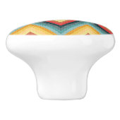Zig Zag Striped Background 2 Keramische Knop (Zijkant)
