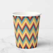Zig Zag Striped Background 2 Papieren Bekers (Achterkant)