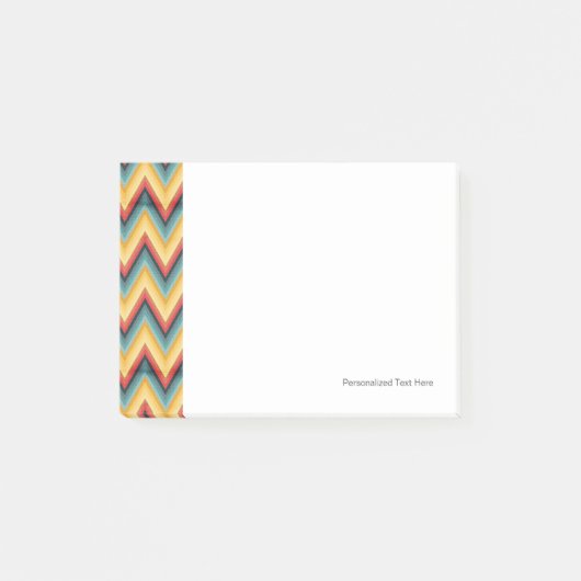 Zig Zag Striped Background 2 Post-it® Notes (Voorkant)