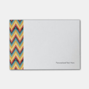 Zig Zag Striped Background 2 Post-it® Notes