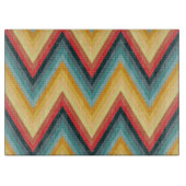 Zig Zag Striped Background 2 Snijplank (Voorkant)