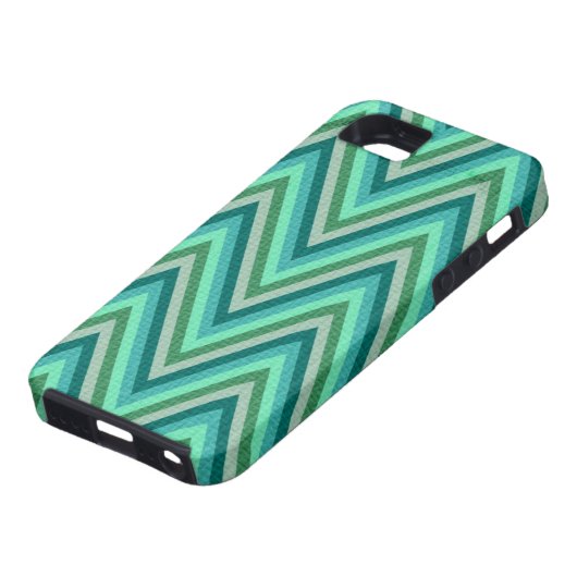 Zig Zag Striped Background Case-Mate iPhone Case (Onderkant)