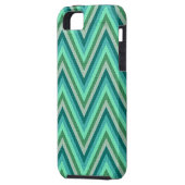 Zig Zag Striped Background Case-Mate iPhone Case (Achterkant Links)