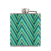 Zig Zag Striped Background Heupfles (Achterkant)