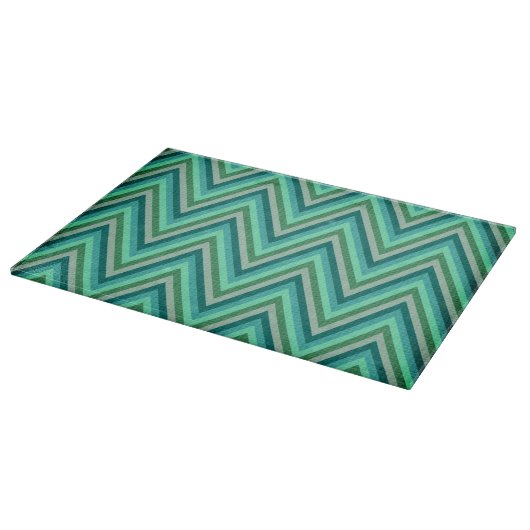 Zig Zag Striped Background Snijplank (Hoek)