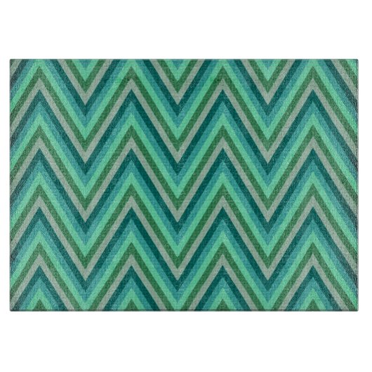 Zig Zag Striped Background Snijplank (Voorkant)
