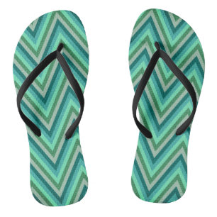 Zig Zag Striped Background Teenslippers