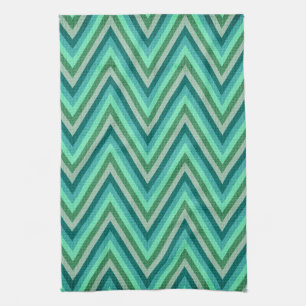 Zig Zag Striped Background Theedoek