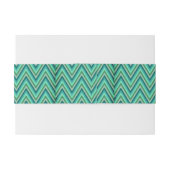 Zig Zag Striped Background Uitnodigingen Wikkel (Achterkant Voorbeeld)