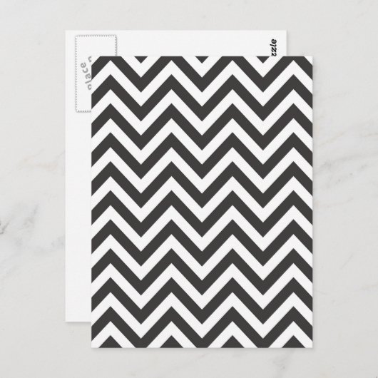 Zig Zag Striped Pattern Zazzle Sjabloon Achtergron Briefkaart (Voorkant / Achterkant)