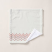 Zig Zag Stripes Dessin Dans L'Aquarelle Calme (Gant de toilette)