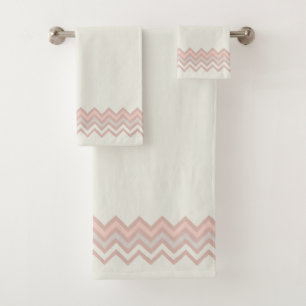 Zig Zag Stripes tekenen in kalm Waterverf Bad Handdoek