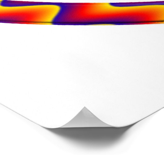 Zig Zag Yin Yang Symbol Poster (Hoek)