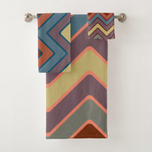 Zig Zag Zuidwest Patroon Bad Handdoek