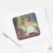  zigeuner Fortune Teller Seance Vierkante Sticker (Envelop)