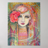Zigeuner Roos Mooie Boheemse Fantasie Kunst