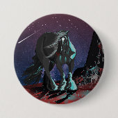 Zigeunerhart ~ ronde button 7,6 cm (Voorkant)