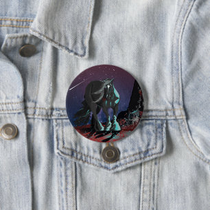 Zigeunerhart ~ ronde button 7,6 cm