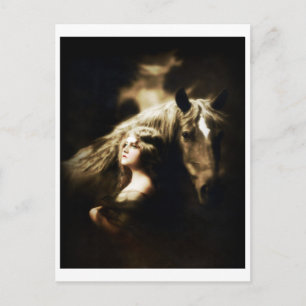 zigeunermeisje met paard briefkaart