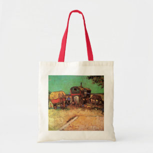 zigeuners met caravans van Vincent van Gogh Tote Bag