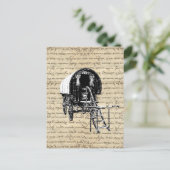 zigeunerwagen briefkaart (Staand voorkant)