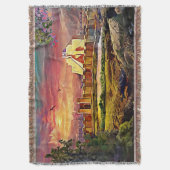 Ziggurat assyrien Coton Jeu de couverture (devant Vertical)