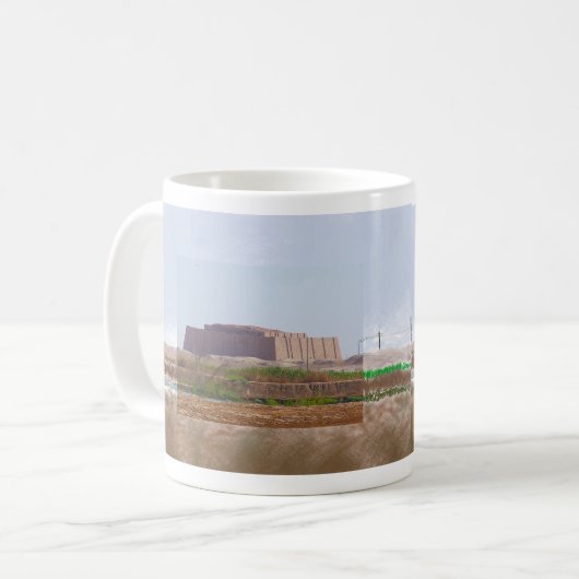 Ziggurat of Ur Impressionist Art Mug (Devant gauche)