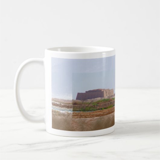 Ziggurat of Ur Impressionist Art Mug (Gauche)