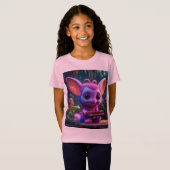 Ziggy de Synth-Swinging Space Bat T-shirt (Voorkant volledig)