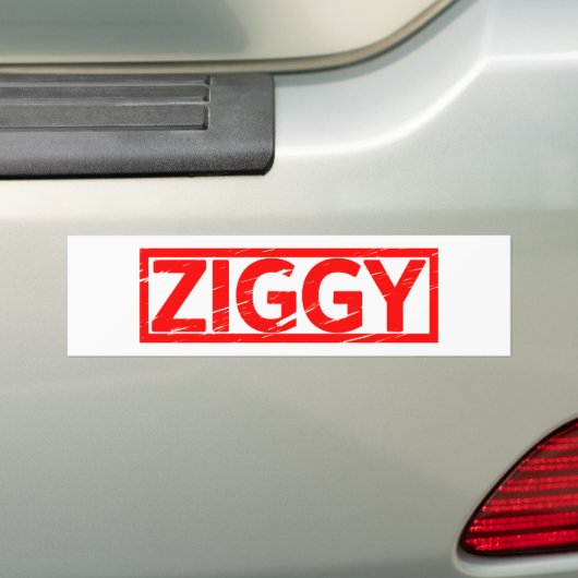 Ziggy Stamp Bumpersticker (Op auto)